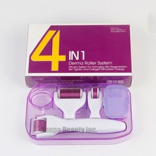 Juego de rodillos Derma 4 en 1 0,5 mm / 1,0 mm / 1,5 mm antienvejecimiento acné recuperación facial