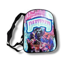 Bolso Bandolera Pequeño Negro Cookies Dabtized Patrón de Iluminación LED Frente Colorido