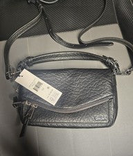 Bolso de mano para mujer DKNY negro y plateado. Nuevo con etiquetas nunca usado