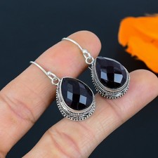 Pendiente de joyería de plata esterlina 925 hecho a mano con piedras...