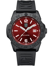 Reloj para hombre Luminox Pacific Diver cuarzo 44 mm esfera roja goma XS.3135.B