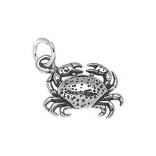 Colgante con dije de cangrejo de plata de ley 925 zodiaco cáncer joyería regalo para mujer