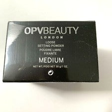 Polvo fijador de maquillaje suelto, tono: mediano NUEVO 1 oz. Embalaje original Beauty Sealed