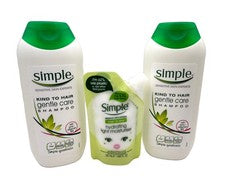 Champú Simple Sensitive Gentle Care 2 200 ml e hidratante facial simple