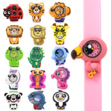 Wacky Watches Niños Animal Forma Bofetada A Presión Banda Pop Personajes Infantiles