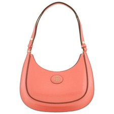 Bolso Media Luna Tory Burch Coral Crush Robinson Cuero Repujado 158509-650