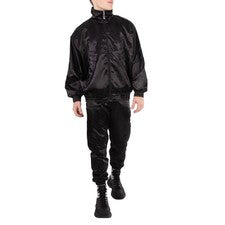 Pantalón Etudes Tour Negro Acabado Satinado, Marca Talla 46 (Talla 36 EE. UU.)