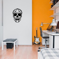 Arte de pared de metal con cara abstracta minimalista decoración para el hogar sala dormitorio