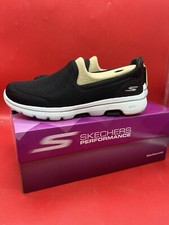 Zapatos sin cordones para mujer Skechers Go Walk 5, blanco y negro talla 7 (15901) nuevos