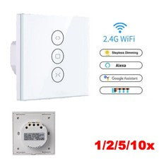 Interruptor WiFi inteligente temporizador APP táctil para persiana enrollable persiana motor tubular