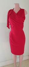 Vestido Oxiuli Fashion rojo sin mangas Plus para mujer