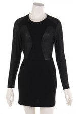 HEFTY Dress Glitter Zipper I 42 = D 36 black NERO NEW