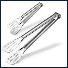 Pinzas para alimentos de acero inoxidable utensilios de cocina buffet herramienta de cocina pan anticalor
