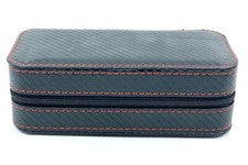 Swiss Marine Hombres Fibra de Carbono 2 Reloj Viaje Vitrina Almacenamiento US STOCK