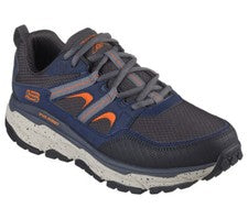 Zapatos Skechers Hombres Azul Marino Trail Sport Cuero Exterior Cojín Espuma con Memoria 237192
