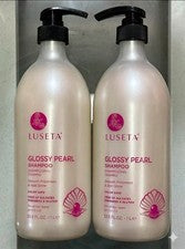 (Paquete de 2) LUSETA ~ CHAMPÚ BRILLO PERLA BRILLANTE Frizziness Suave Brillo 1000 ml
