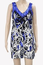 French Connection Damen Kleid Gr. 34 (UK8) Mehrfarbig NEU Viskose Shiftkleid