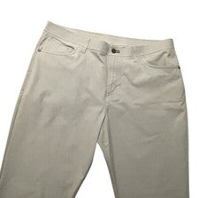 Pantalones chinos Public Rec nuevos sin etiquetas para hombre talla 38x32 gris rendimiento absorbente de golf