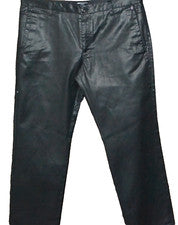 Pantalones Verri Para Hombre Negro Algodón Italia Especial Acabado Brillante Talla US 46 EU 56