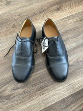 ZAPATOS DESFILE CUERO NEGRO VARIAS TALLAS NUEVOS