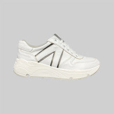 Sneakers ML Donna Scarpe Ginnastica Vera Pelle Bianco Made in Italy Trainers