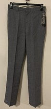 Pantalones Le Tigre Para Hombres Estilo Vintage Gris Ajustado Poliéster Talla 32x34 ¡NUEVOS CON ETIQUETAS! A3495