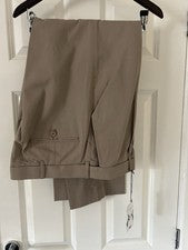 Pantalón Peter Christian Hombre Beige Algodón Estilo Chino W 40 L 29 Totalmente Nuevo