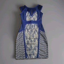 Vestido para mujer pequeño WOW COUTURE estilo ceñido al cuerpo azul talla S - sexy y favorecedor
