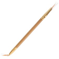Cepillo de maquillaje pequeño delineador de ojos aplicador pinceles de belleza doble extremo
