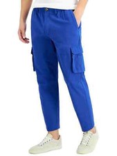 Pantalones cargo Club Room para hombre color nuevo cerúleo talla 2XL estilo 1001314MN
