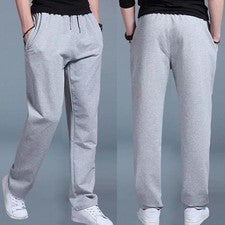 Pantalones Deportivos Largos Para Hombres Chándal De Correr Culturismo Moda Gym~