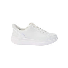 Zapatilla deportiva de cuero ligera manos libres Kizik Sydney para mujer - blanca