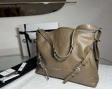 GIVENCHY Voyou Bolso de Hombro Bolso de Mano Marrón Taupe Mediano PVP £1875 NUEVO