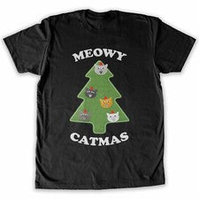 Función - Camiseta Fea Navidad Maullido Navidad Moda Hombre