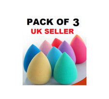 3 x Base de Belleza Maquillaje Mezcla Maquillaje Esponja Batidora Buffer Puff