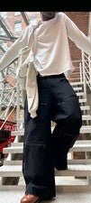 Pantalones cortos con cremallera negros Precious Choices para hombre talla M 135,00 GBP