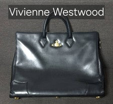 Bolso de negocios Vivienne Westwood Orb de cuero artículo raro