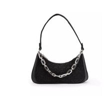 SKINNYDIP Kiera Nylon Pequeño Hombro Mujer Bolso Monedero -NEGRO~