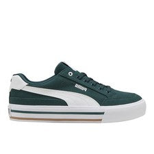 Zapatillas informales PUMA Court clásicas vulcanizadas con cordones verdes para hombre