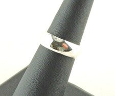 Anillo de plata de ley de 6 mm de banda ancha - Embalaje de regalo gratis