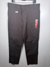 Nuevo con etiquetas Pantalones de Trabajo Dickies Para Hombres Ajuste Original Uniforme Pierna Recta Marrón Talla 38x34