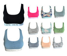 Mujer Verano Bustier Sujetador Deportivo Algodón T. S M L