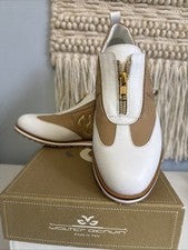 ZAPATOS MUJER WALTER GENUIN POPSTAR BECERRO BLANCO BISQUE 6.5/EU 36.5 8.75/EU 39 NUEVOS