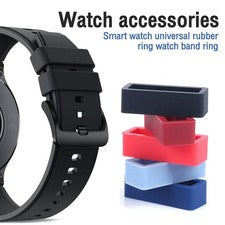 18/20/22MM Silicona Aro Guardián Lazo Goma Hebilla Correa Reloj Correa Soporte
