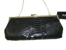 W406 Style & Co. 'Darcy' Mujer Negro Serpiente Mini Bolso de Mano de Noche Cartera