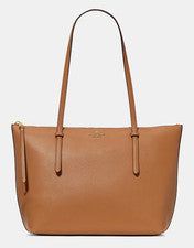 Bolso de Mano Kate Spade Todo el Día Grande Marrón Cuero Guijarro KO140 NUEVO CON ETIQUETAS $399 F