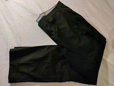 Pantalones de vestir para hombre Michael Kors negros poliéster rayón spandex sin forro 38x30 nuevos sin etiquetas