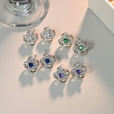 Liquidación Descuento Pendientes Circonita Brillante Delicada Joyería Día de San Valentín