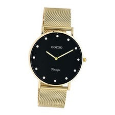 Oozoo Unisex Reloj de Pulsera Oro Analógico C20237 Vintage Series UOC20237