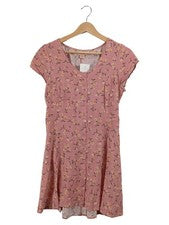 Vestido blusa Band of Gypsies rosa estampado floral talla 38 M romántico